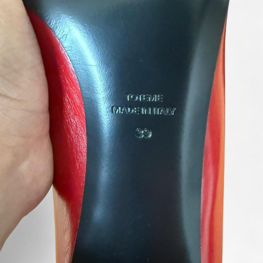Toteme Red Glossy Leather Boots - Picture 3 of 6